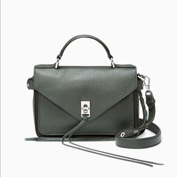 Rebecca Minkoff Handbags - EUC! Rebecca Minkoff Darren Crossbody Messenger pebbled forest green leather